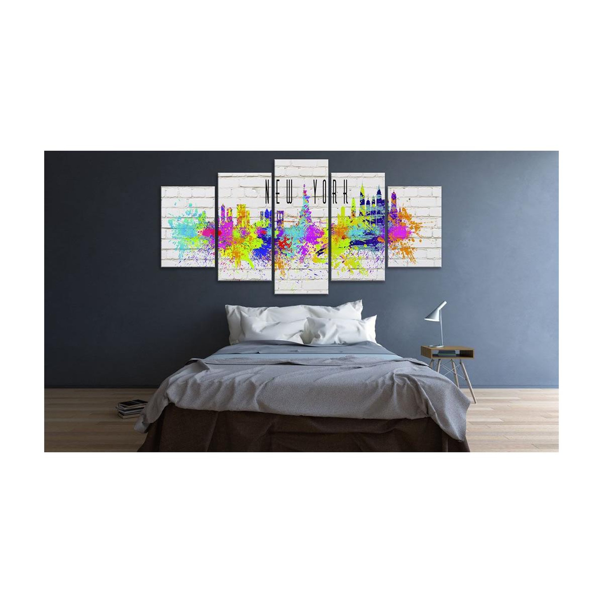 Voir la diapositive 2 : Paris Prix Tableau imprimé  colorful new york