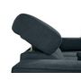 Voir la diapositive 6 : BEST MOBILIER Alicante - canapé d'angle réversible convertible avec têtières - coffre - 4 places - en tissu texturé