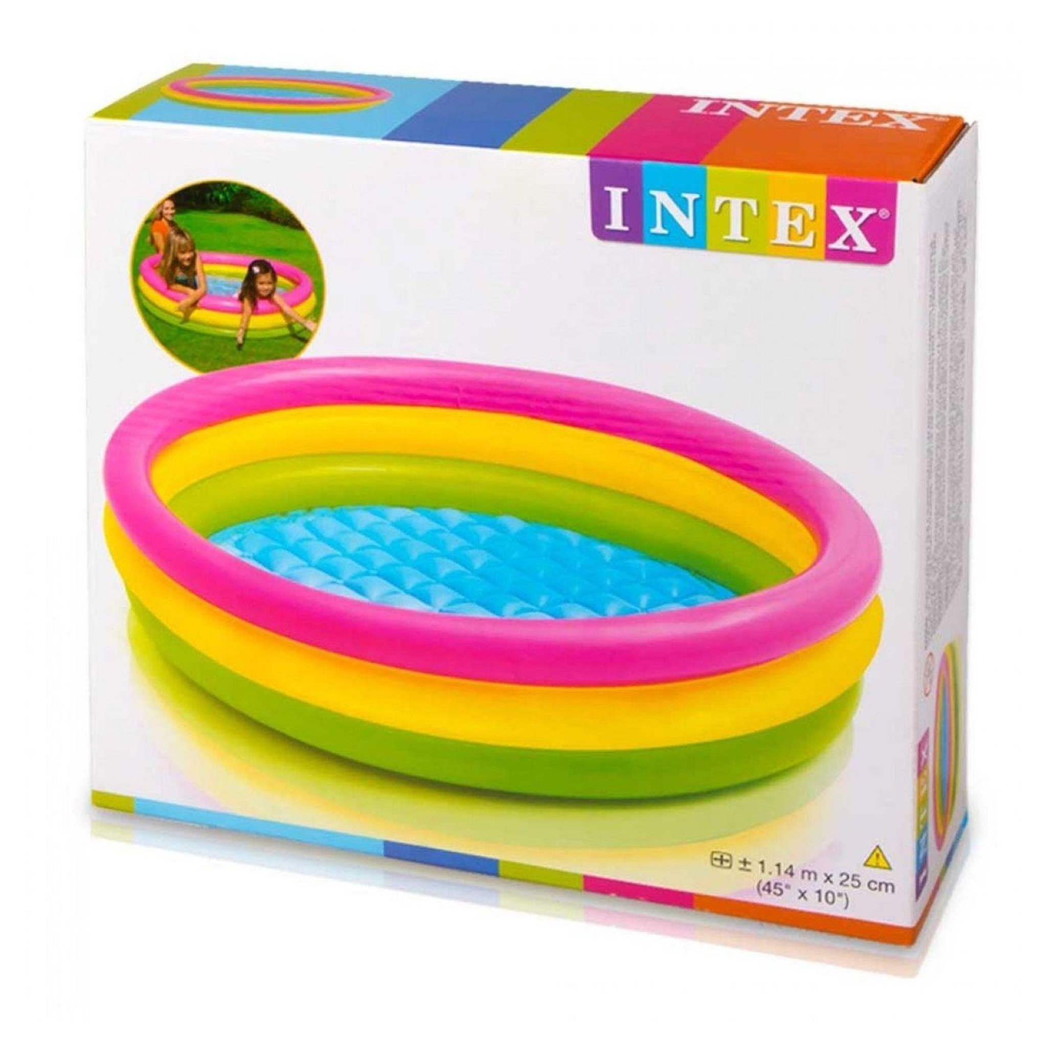 Voir la diapositive 3 : INTEX Pataugeoire 3 boudins 86 cm
