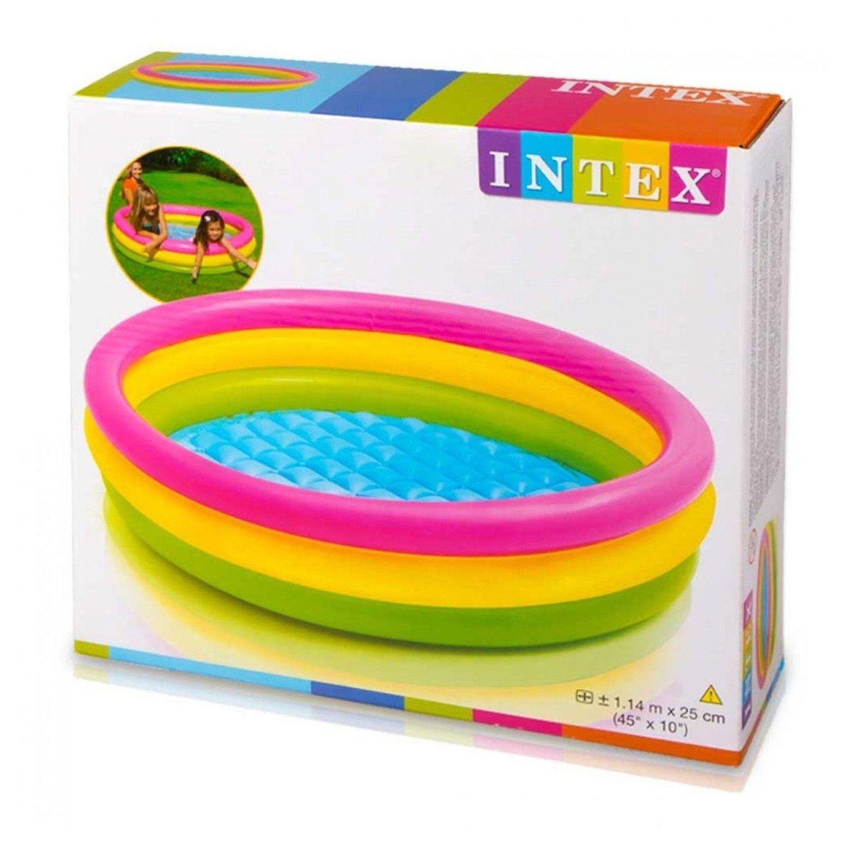 INTEX Pataugeoire 3 boudins 86 cm