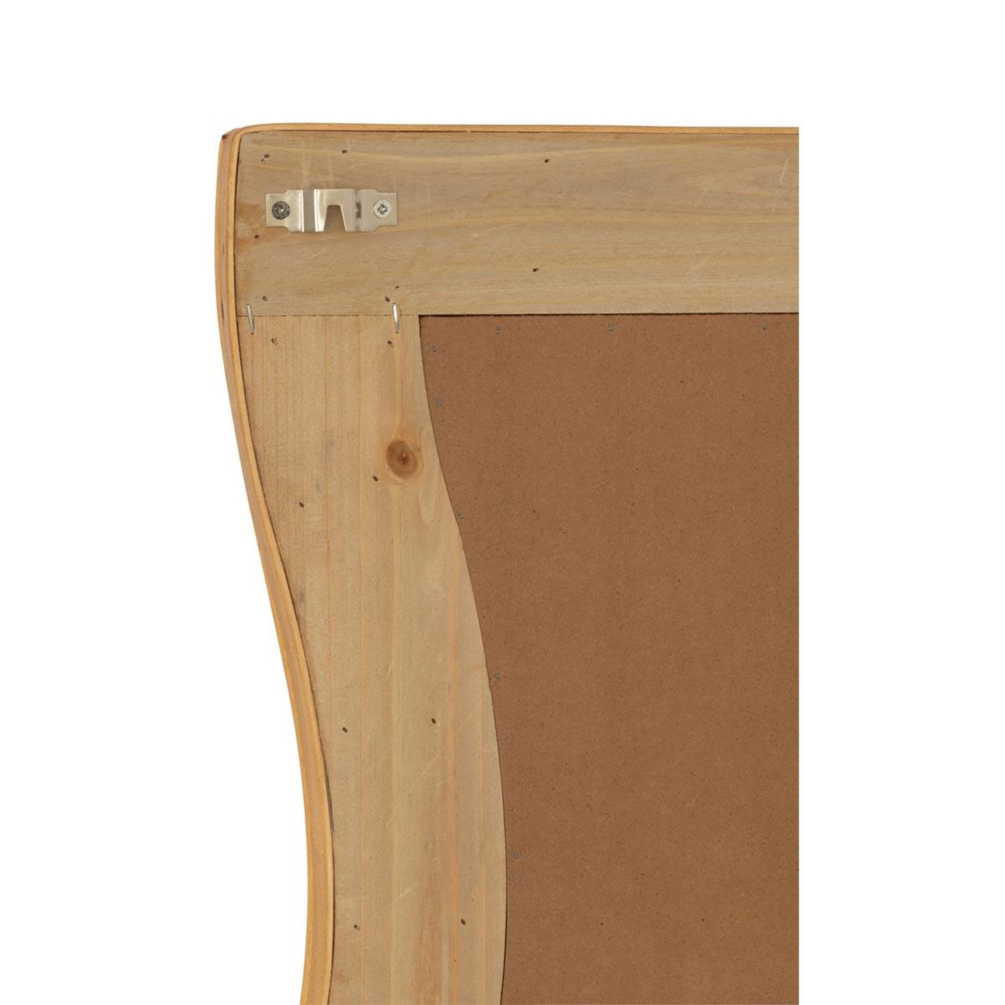 Voir la diapositive 4 : J-LINE Miroir mural en bambou  irrégulier  175cm naturel