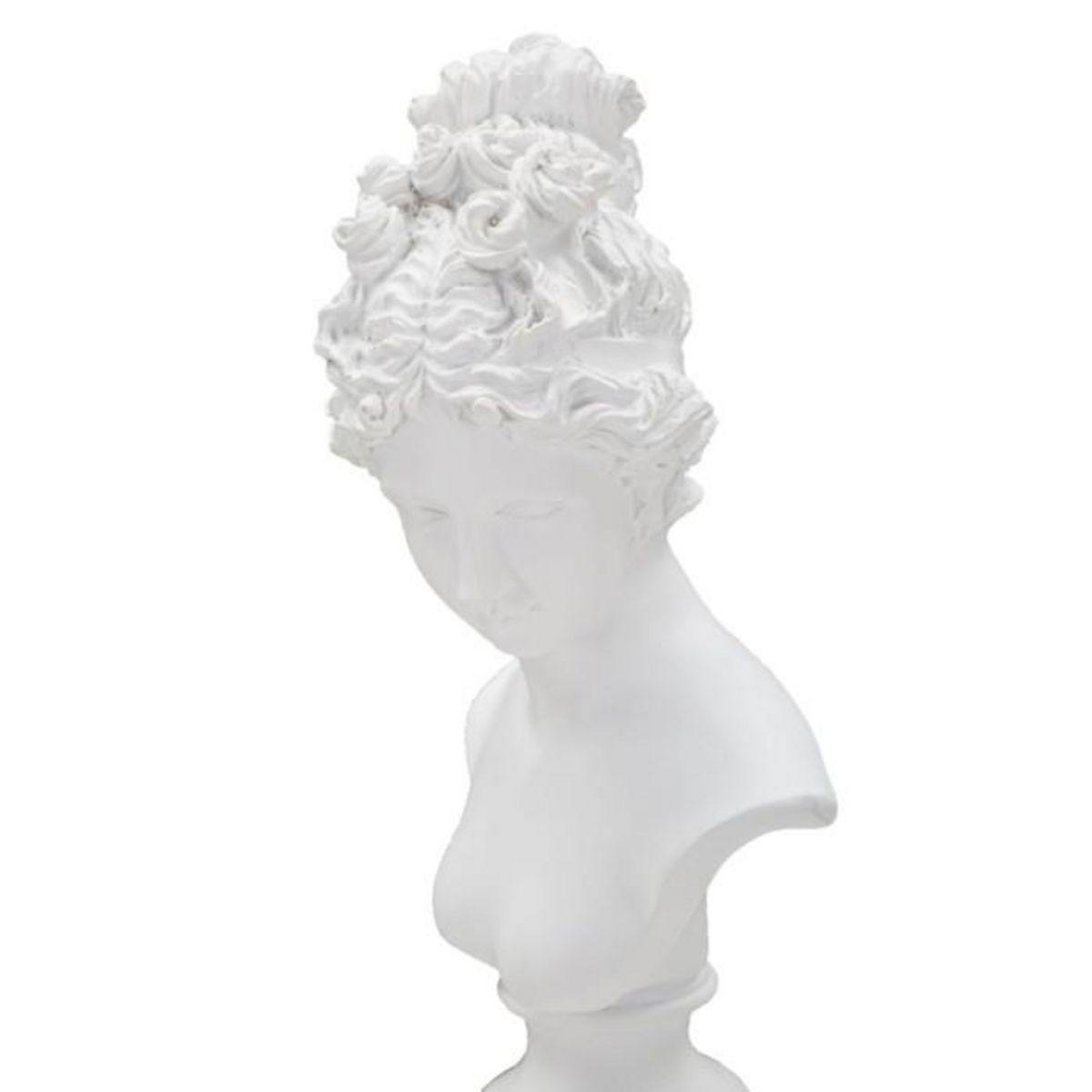 Paris Prix Statuette Buste Femme Déco  Terrence  35cm Blanc
