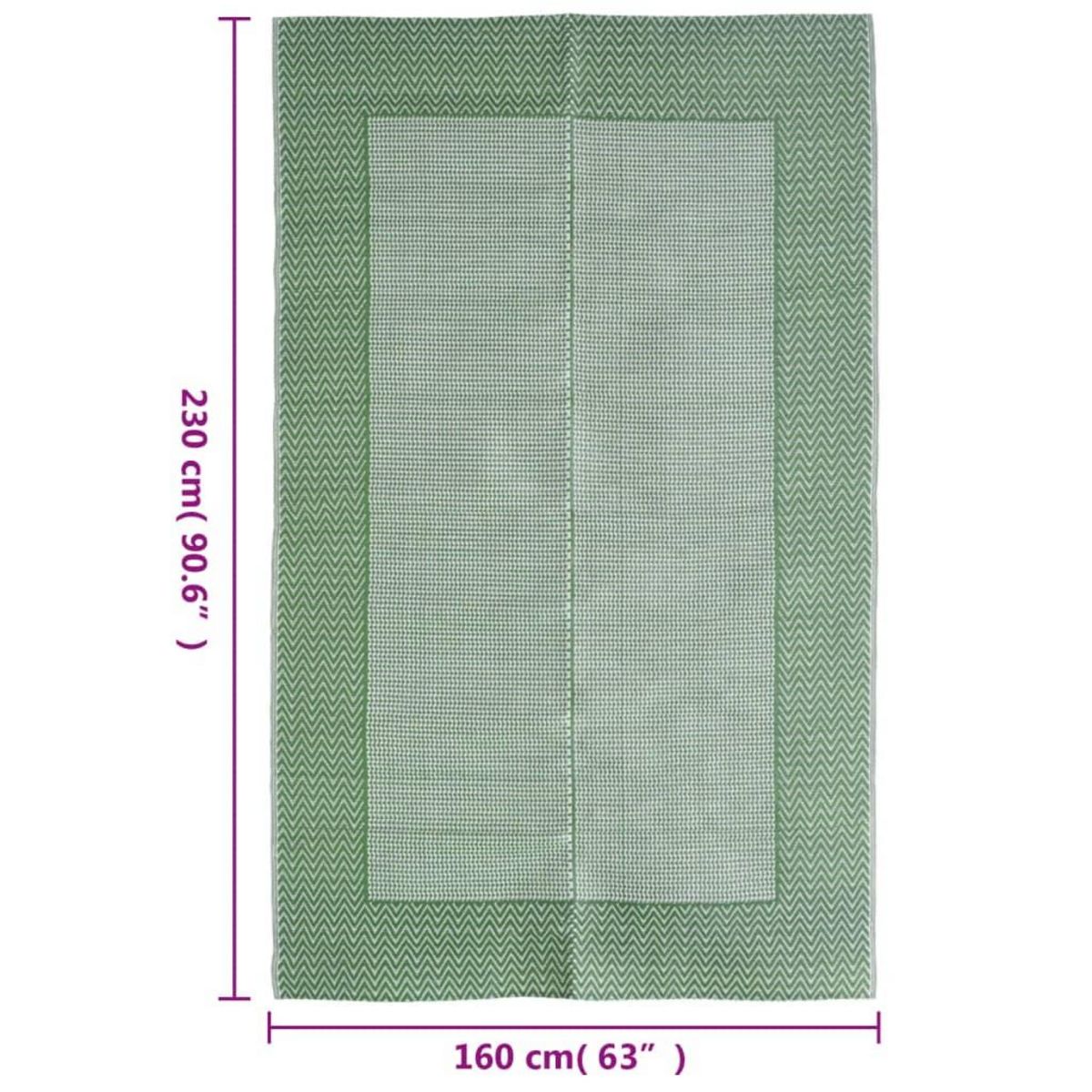 VIDAXL Tapis d'exterieur Vert 160x230 cm PP