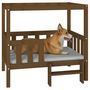 Voir la diapositive 4 : VIDAXL Lit pour chien Marron miel 95,5x73,5x90 cm Bois de pin solide