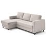 Voir la diapositive 6 : LISA DESIGN Jake - canapé d'angle gauche 4 places convertible avec coffre en fausse fourrure
