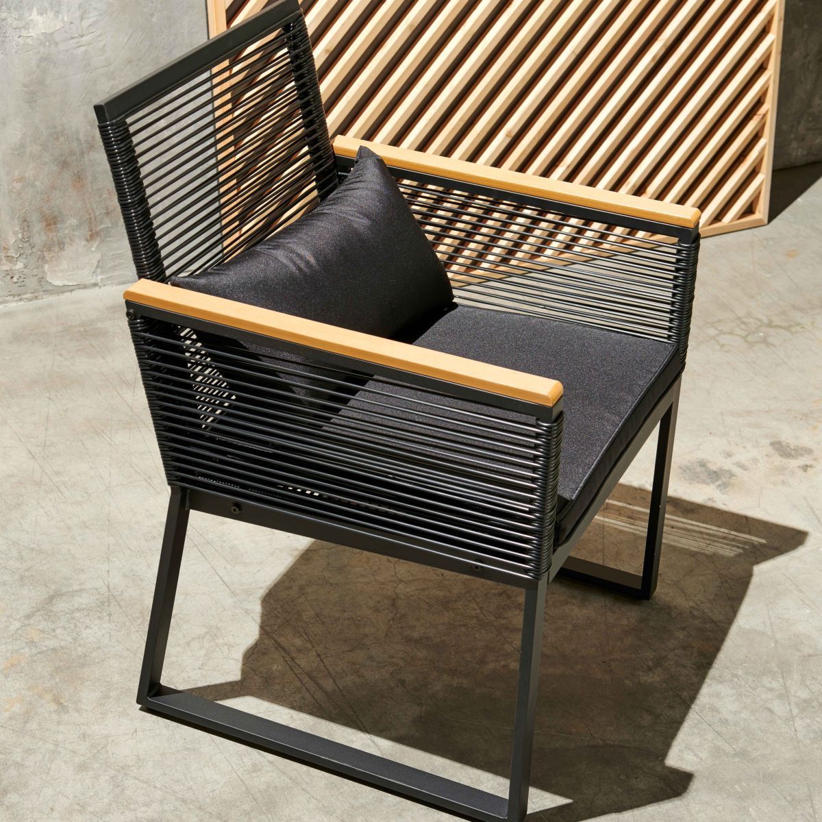 Oviala Salon bas de jardin en acier 5 personnes AGDE