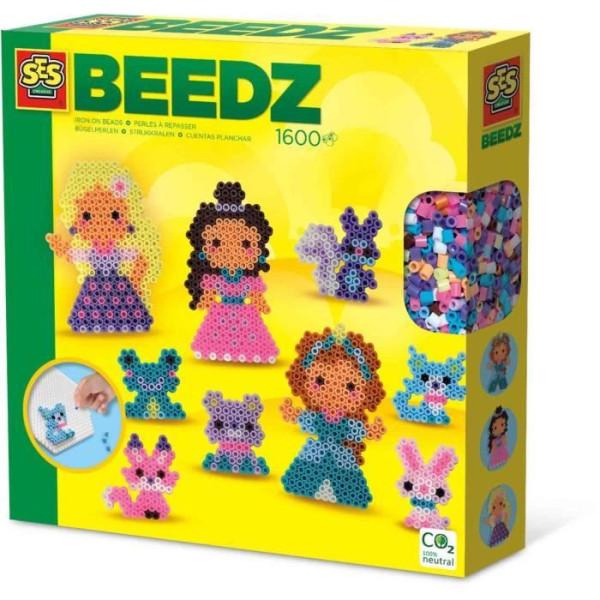 SES Creative Perles a repasser - Princesses et animaux - SES CREATIVE - Crée des princesses et leurs animaux de compagnie.