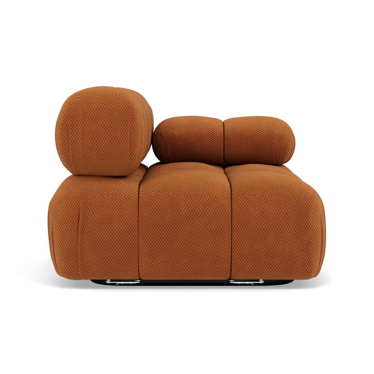 LISA DESIGN Ruby - module d'assise droit en velours texturé