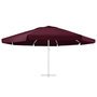 Voir la diapositive 3 : VIDAXL Tissu de remplacement pour parasol d'exterieur Bordeaux 610 cm