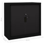Voir la diapositive 6 : VIDAXL Armoire a portes coulissantes Noir 90x40x90 cm Acier