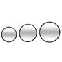 Voir la diapositive 1 : ATMOSPHERA Lot de 3 Miroirs Muraux Design  Mona  30cm Noir