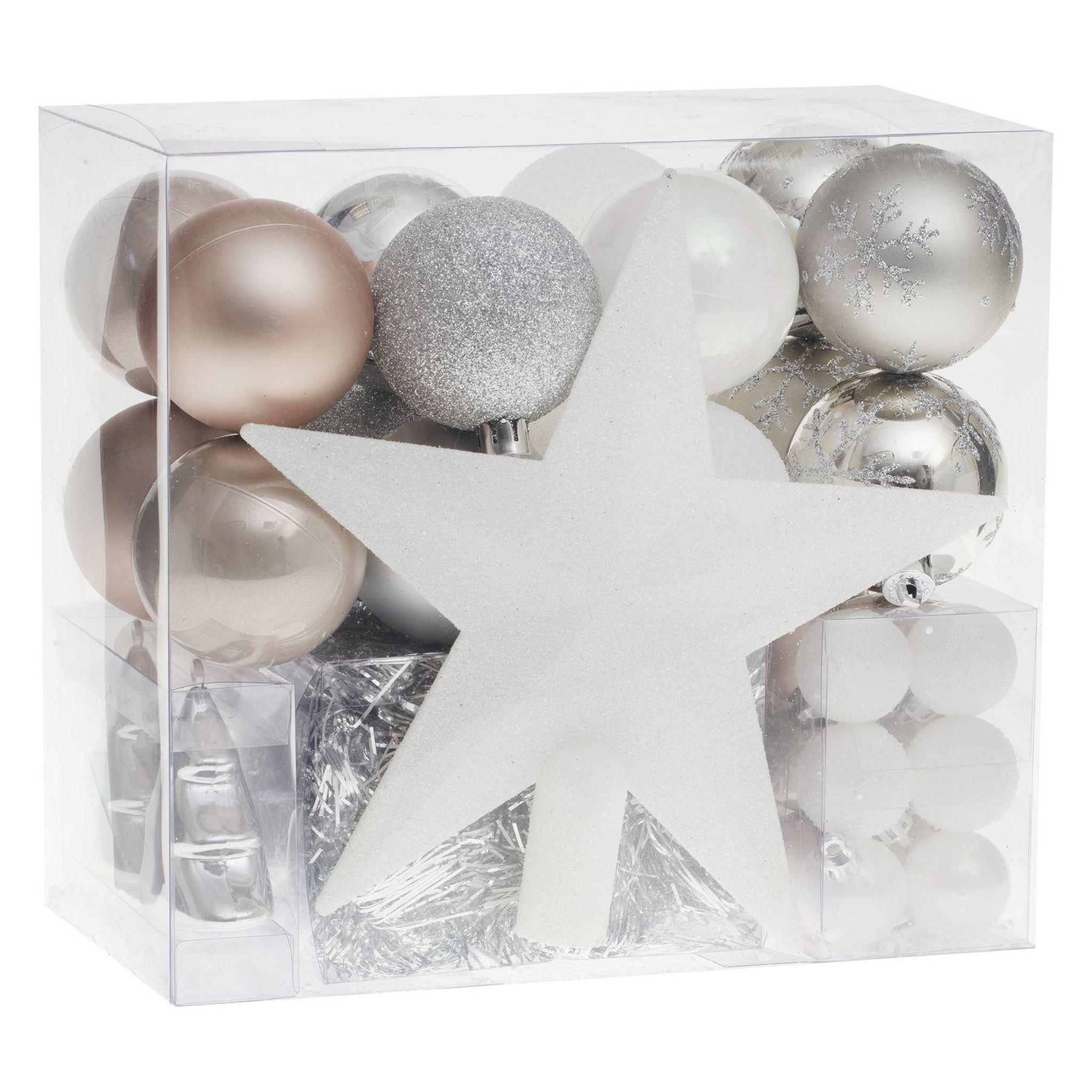 FEERIC LIGHT & CHRISTMAS Kit décoration pour sapin de noël - 44 pièces