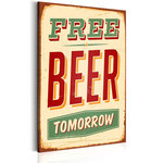 Paris Prix Tableau Imprimé  Free Beer Tomorrow. Coloris disponibles : Multicolore