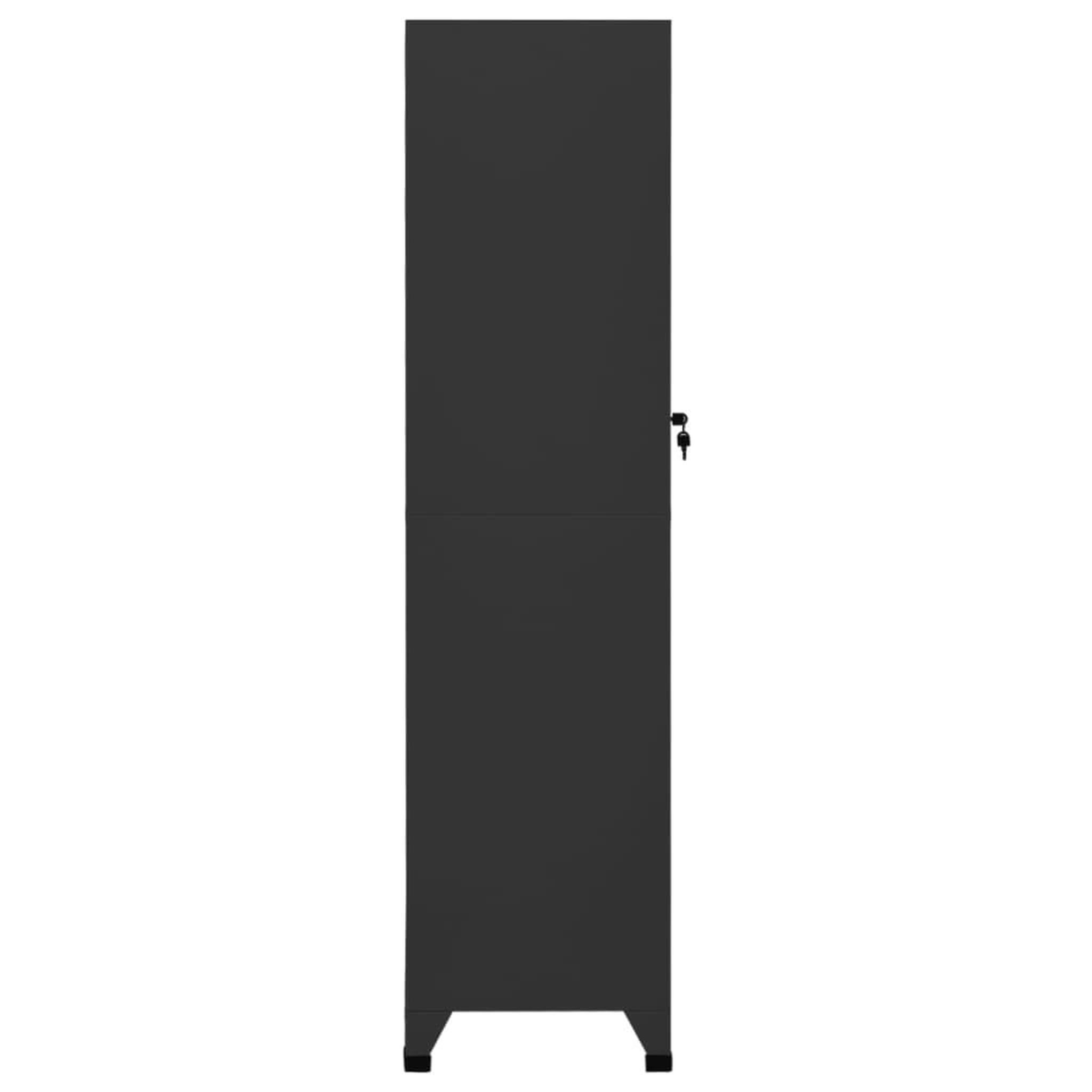 Voir la diapositive 5 : VIDAXL Armoire a casiers Anthracite 38x45x180 cm Acier