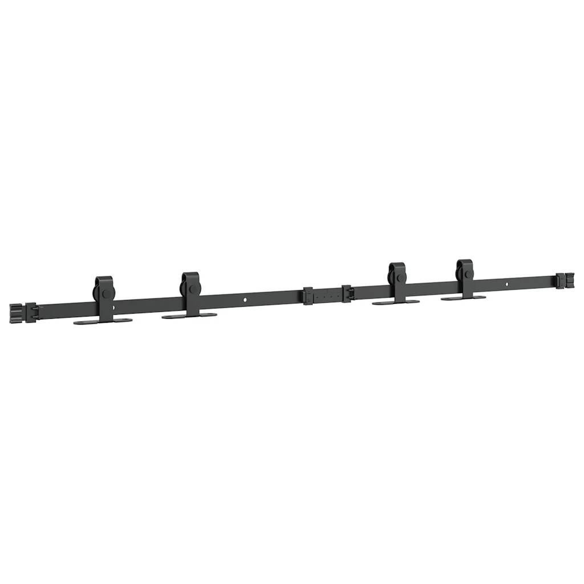 Voir la diapositive 5 : VIDAXL Kit de porte d'armoire coulissante 122 cm acier au carbone