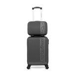 AMERICAN TRAVEL AMERICAN TRAVEL - Set de 2 Valises NASHVILLE-H 50 cm 4 Roues. Coloris disponibles : Bleu, Noir, Gris