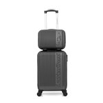 AMERICAN TRAVEL AMERICAN TRAVEL - Set de 2 Valises NASHVILLE-H 50 cm 4 Roues. Coloris disponibles : Noir, Gris, Bleu