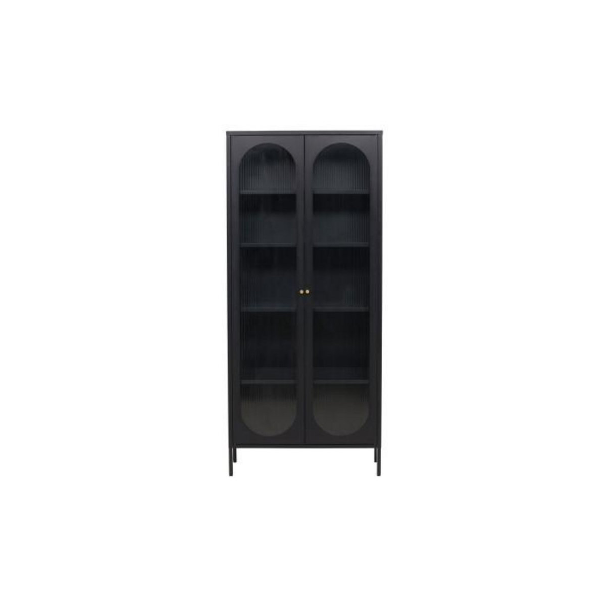 Paris Prix Vitrine Design en Métal  Lima  180cm Noir