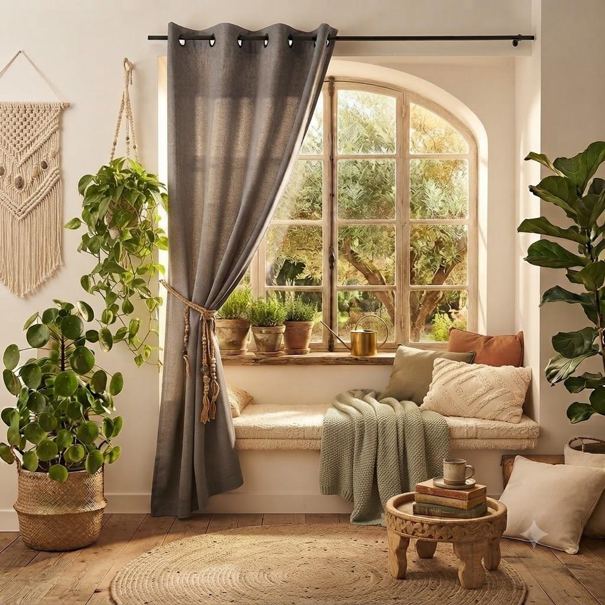 Voir la diapositive 5 : Eden Un rideau tamisant bea chiné design et moderne