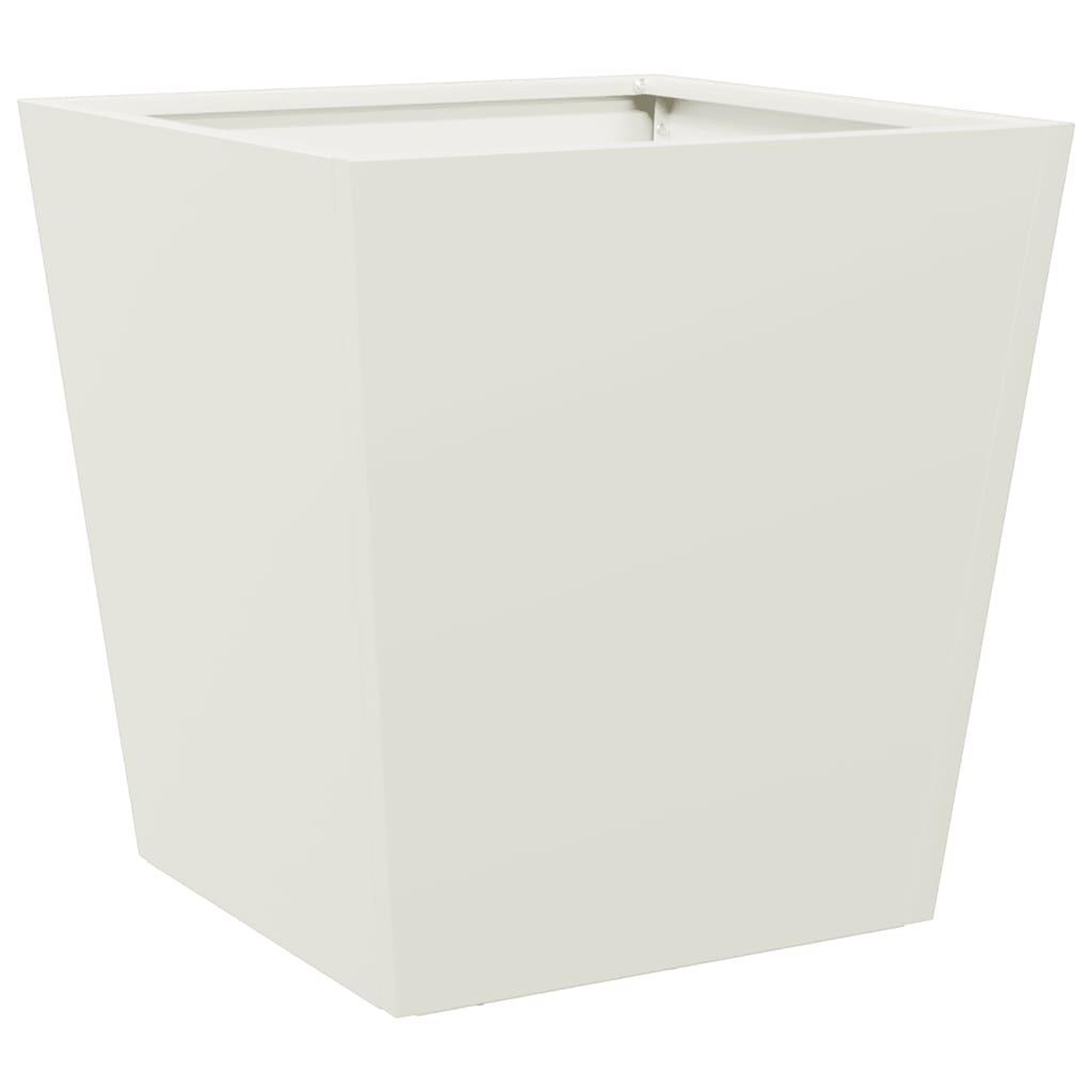 Voir la diapositive 2 : VIDAXL Jardiniere blanc 40x40x40 cm acier