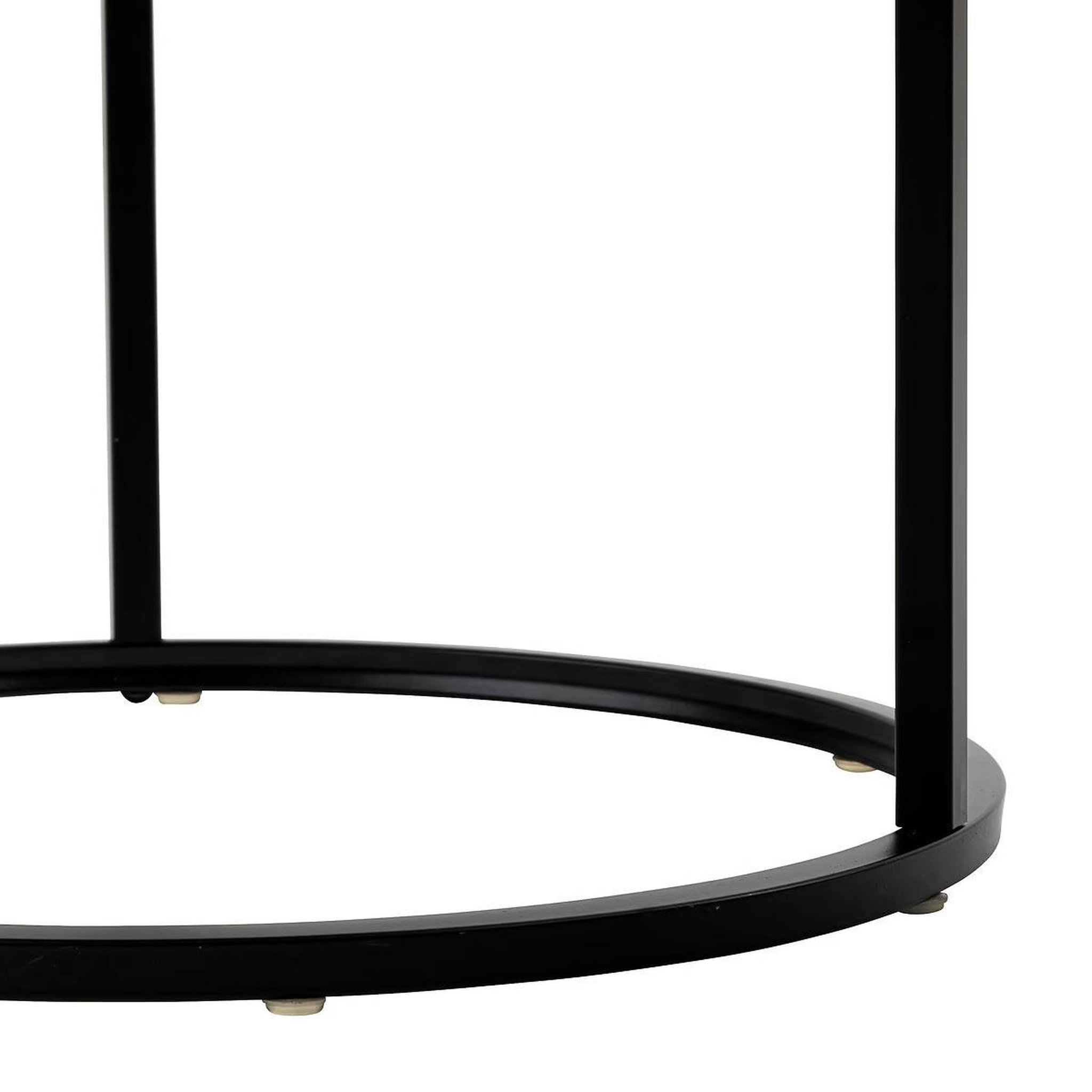 Voir la diapositive 5 : ATMOSPHERA Lot de 3 tables d'appoint gigognes  noan  54cm noir