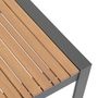 Voir la diapositive 3 : HESPERIDE Table de jardin fixe Lensia en eucalyptus et aluminium - 8 Places