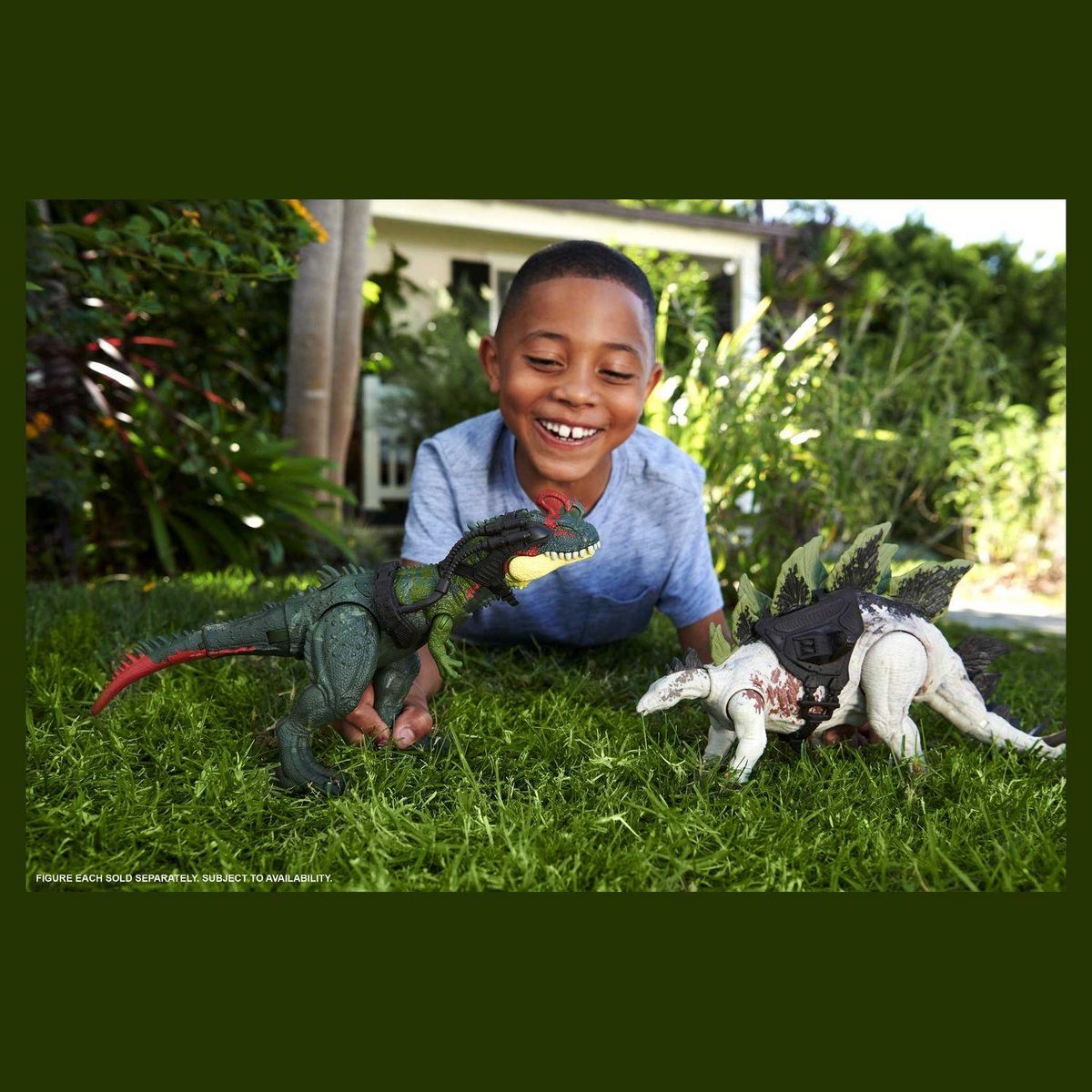 JURASSIC WORLD Figurine Méga Action Dinosaure Stégosaure - Jurassic World