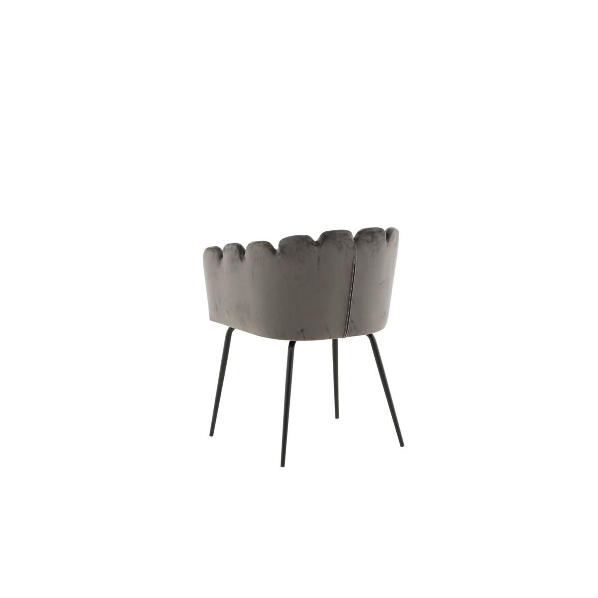 Voir la diapositive 6 : Paris Prix Chaise en velours  limhamn  76cm gris