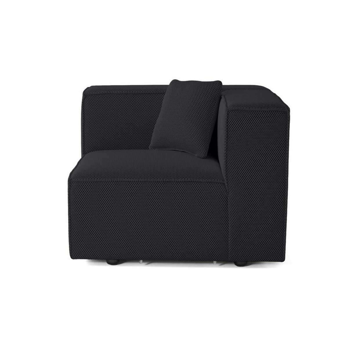 LISA DESIGN Arty - module d'assise gauche - en tissu mailles 3d