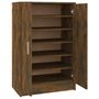 Voir la diapositive 2 : VIDAXL Meuble a chaussures Chene fume 60x35x92 cm Bois d'ingenierie