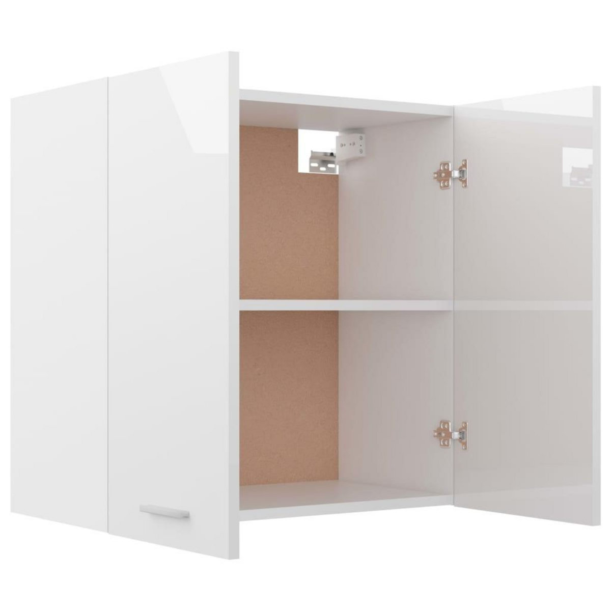VIDAXL Armoire suspendue Blanc brillant 60x31x60 cm Bois d'ingenierie