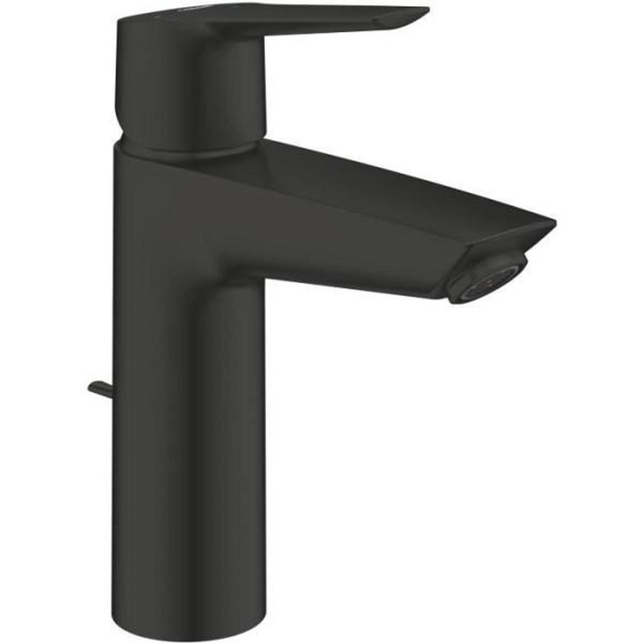 Voir la diapositive 1 : Grohe Mitigeur monocommande lavabo - grohe start - 235522432 -noir mat -taille m -ouverture eau froide -economie d'eau -tirette et vid