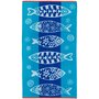 ACTUEL Drap de plage en coton 365 gr/m2 motifs poissons MAORI