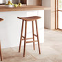 Voir la diapositive 2 : Rendez vous déco Tabouret de bar en bois de teck 77 cm-Vittoria