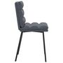 Voir la diapositive 5 : VIDAXL Chaises a manger lot de 2 Gris fonce Velours