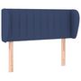 Voir la diapositive 2 : VIDAXL Tete de lit avec oreilles Bleu 103x23x78/88 cm Tissu