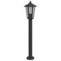 Voir la diapositive 4 : VIDAXL Lampadaires d'exterieur 3 pcs noir 80 cm acier inoxydable