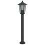 Voir la diapositive 4 : VIDAXL Lampadaires d'exterieur 3 pcs noir 80 cm acier inoxydable