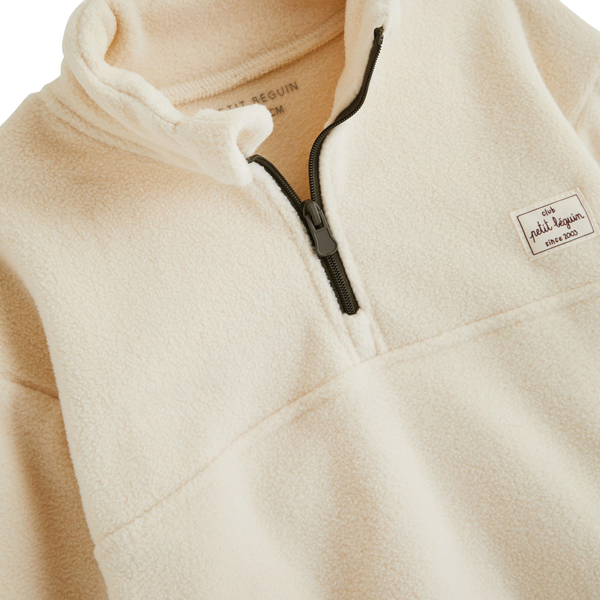 Voir la diapositive 3 : PETIT BEGUIN Sweat en polaire Timmy