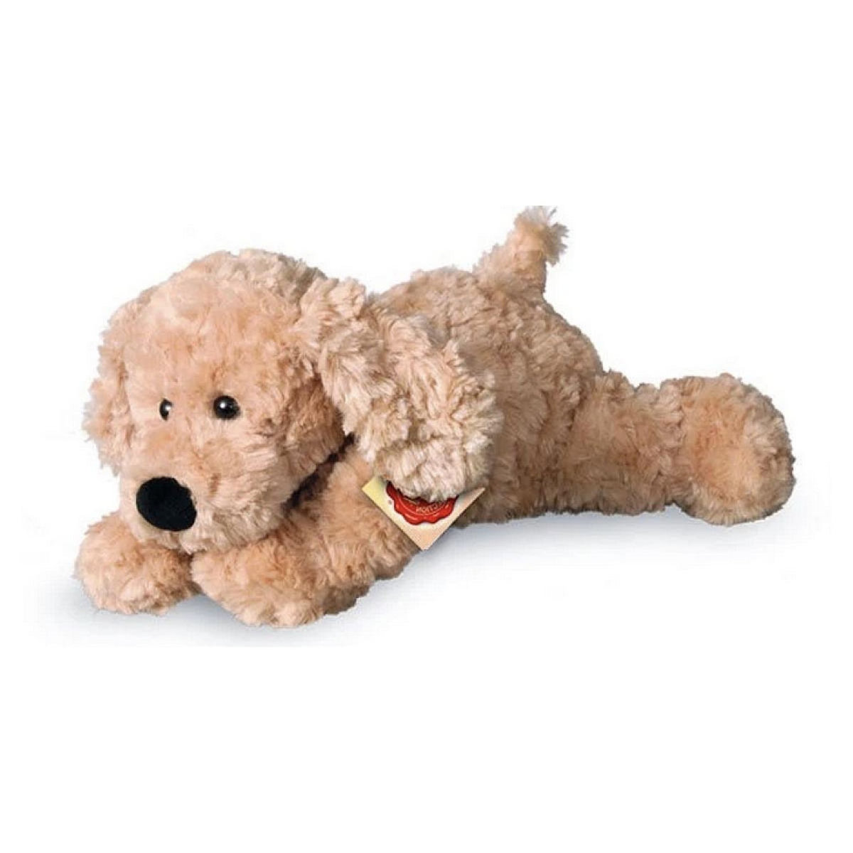 TEDDY BEAR Peluche chien souple beige 28cm