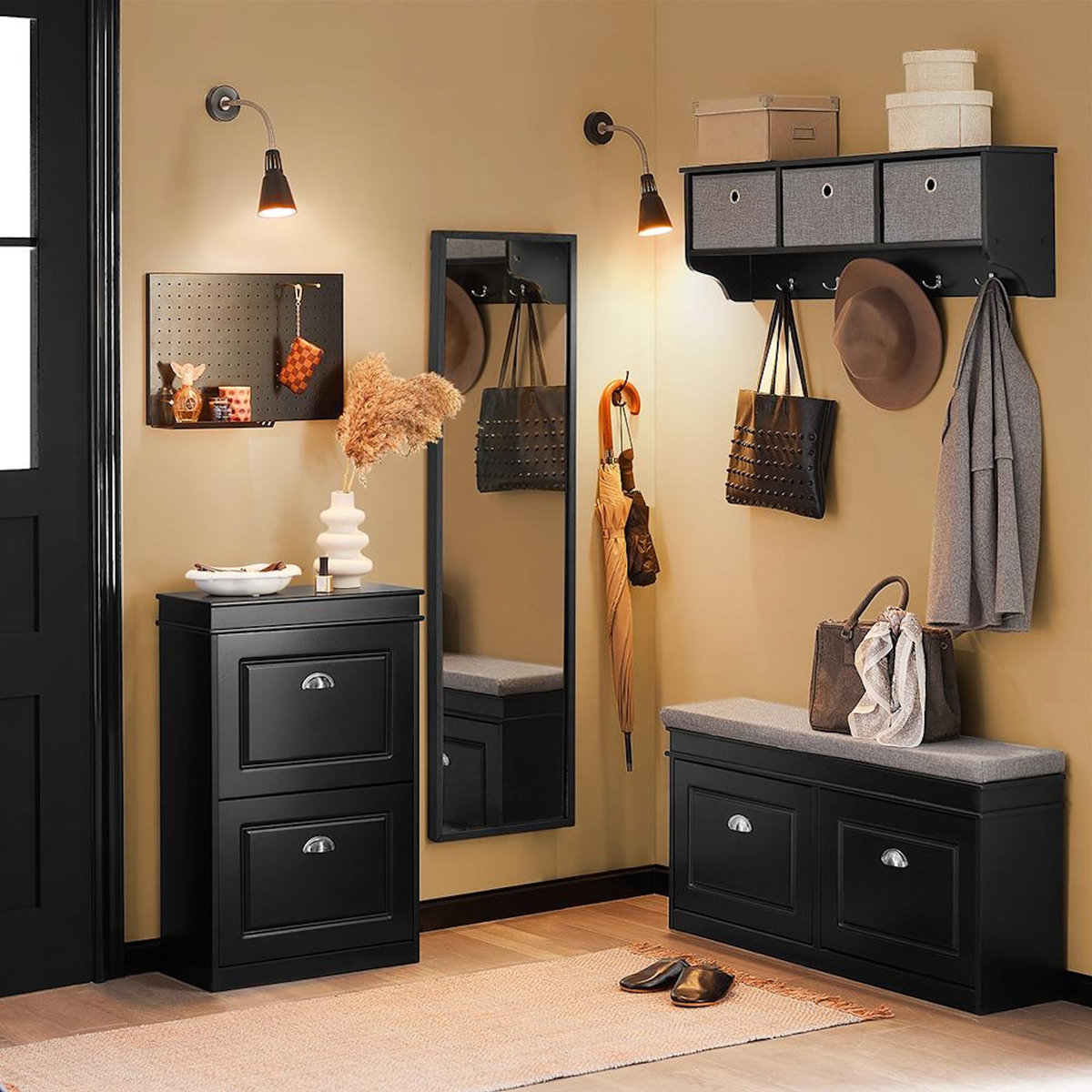 SOBUY SoBuy - Meuble À Chaussures à 2 tiroirs - Classique - FSR78