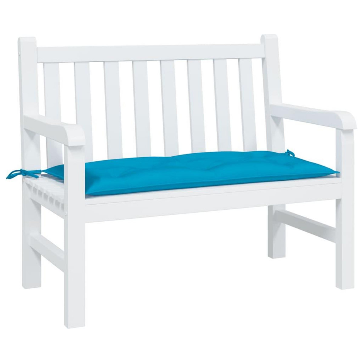 VIDAXL Coussin de banc de jardin bleu clair 100x50x7 cm tissu oxford