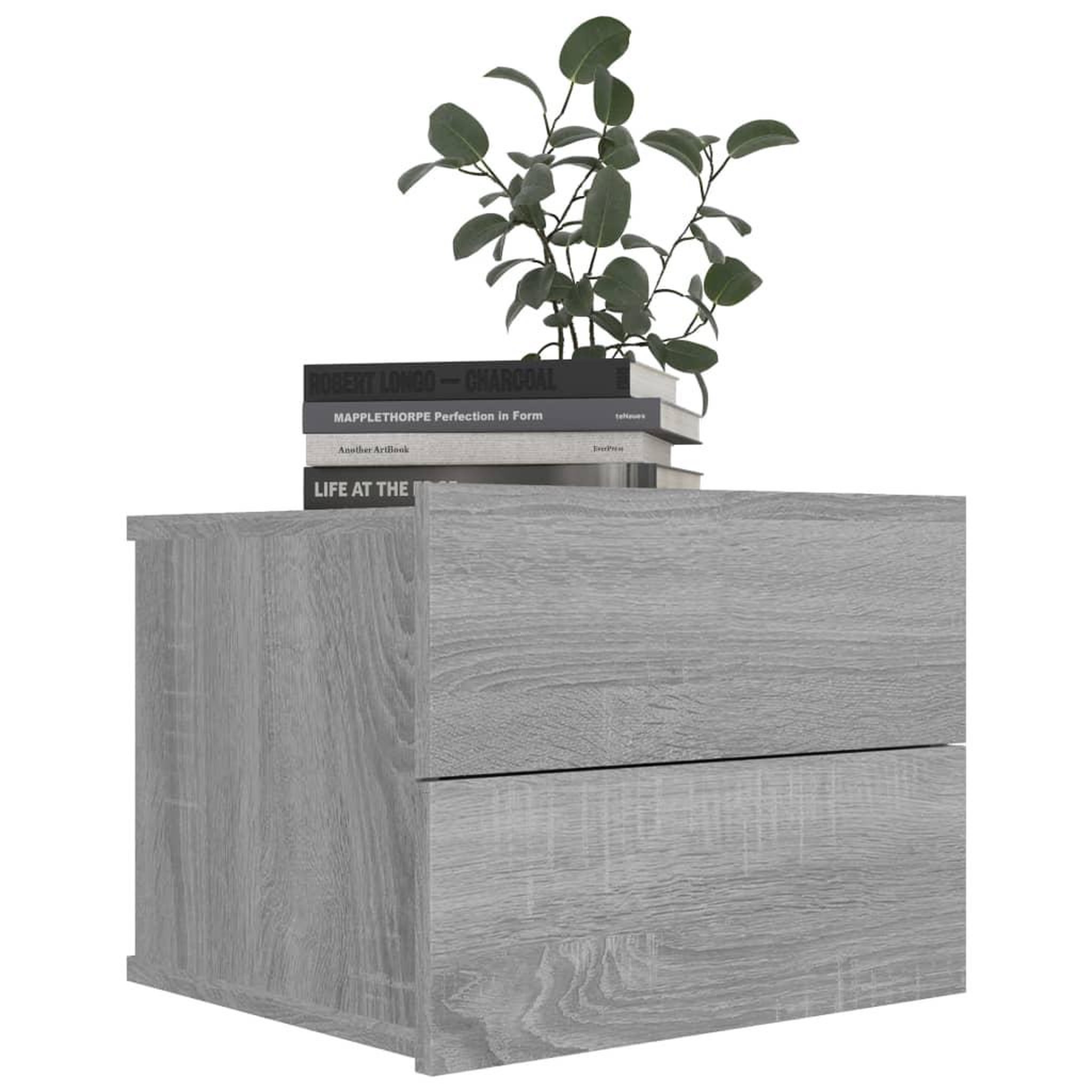 Voir la diapositive 3 : VIDAXL Tables de chevet 2 pcs Sonoma gris 40x30x30cm Bois d'ingenierie