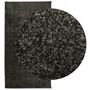 Voir la diapositive 3 : VIDAXL Tapis ISTAN a poils longs aspect brillant anthracite 80x150 cm