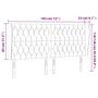 Voir la diapositive 6 : VIDAXL Tete de lit avec oreilles Gris fonce 183x23x118/128 cm Tissu