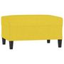Voir la diapositive 2 : VIDAXL Repose-pied Jaune clair 70x55x41 cm Tissu