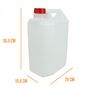 Voir la diapositive 2 : LINXOR Bidon en plastique (PEHD) pour usage alimentaire avec bouchon - 10L