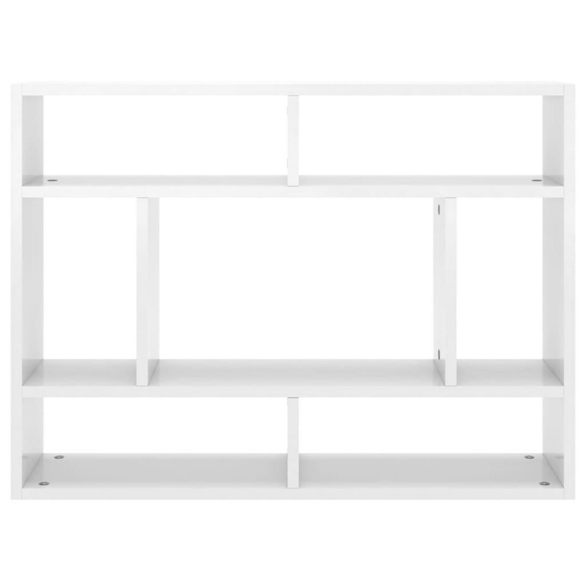 VIDAXL Etagere murale Blanc brillant 75x16x55 cm Bois d'ingenierie