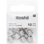 Voir la diapositive 1 : RICO DESIGN Itoshii pack 10 perles ponii polygone couleur argent