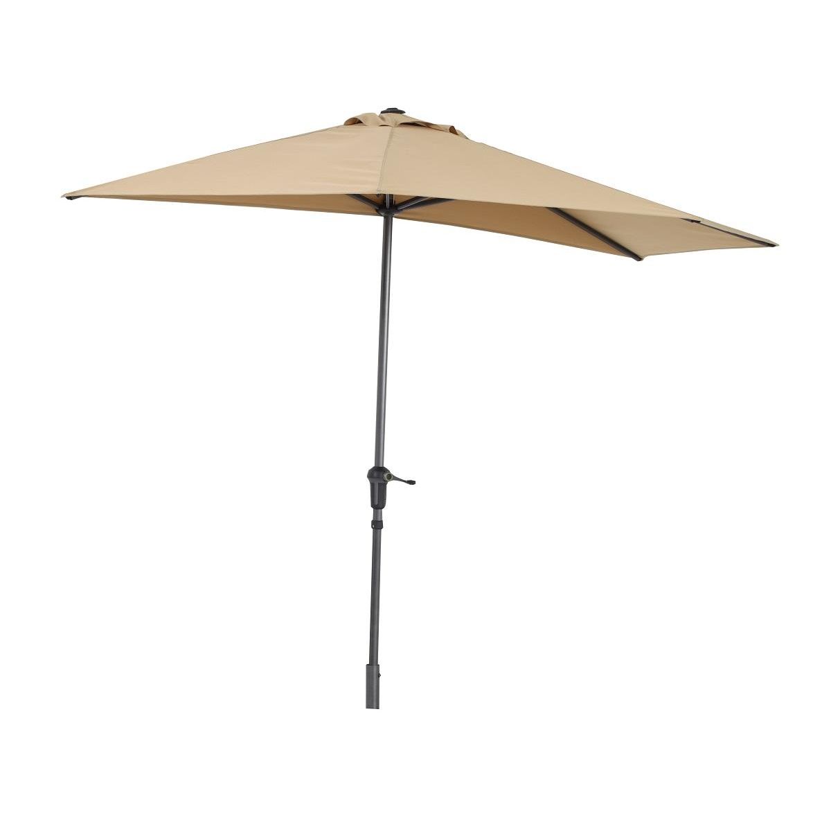 GARDENSTAR Parasol de balcon diam 3m muscade HALF MOON